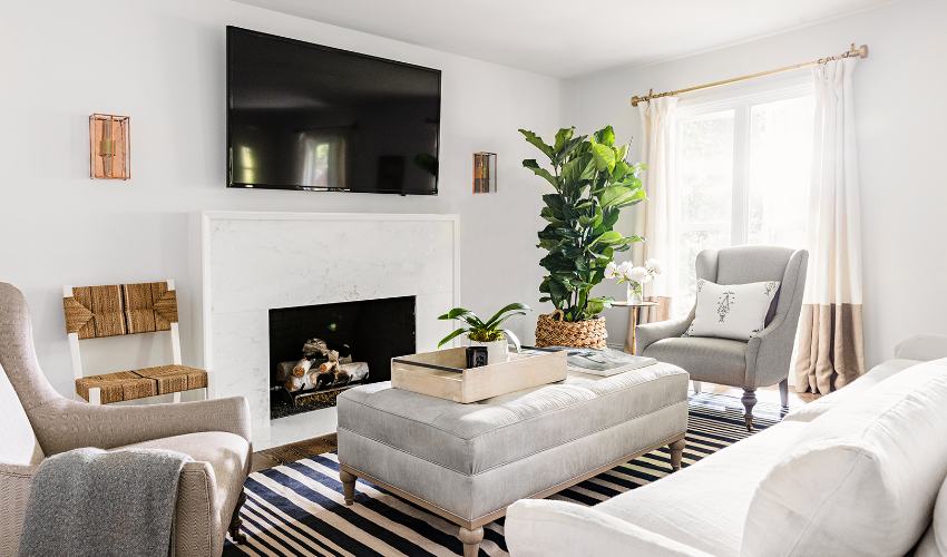 How To Arrange Living Room Furniture With Tv and Fireplace