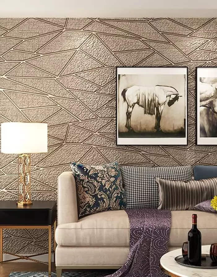 Living Room Wallpaper Dubai